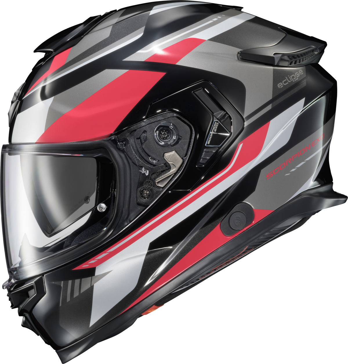 Exo Eclipse Full Face Helmet Lunar Red/White/Black Sm