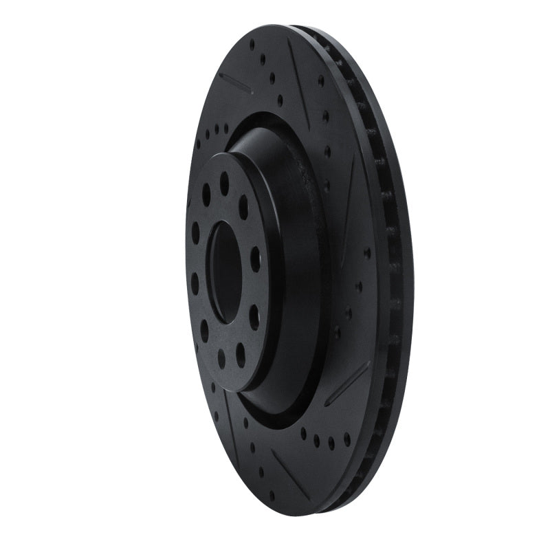 DFC 06-25 Audi S3 (USA/Canada) Rear Right Drilled & Slotted Black Brake Rotor