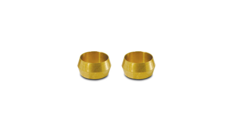 Vibrant 5/8in Brass Olive Hardline Tubing Inserts (2 Pack)