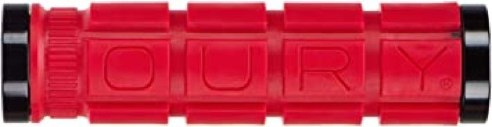 DUAL-CLAMP LOCK-ON OURY - RED