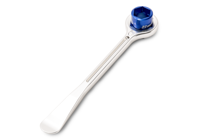 T6 COMBO LEVER HEX ADAPTER, 30 MM TO 22 MM