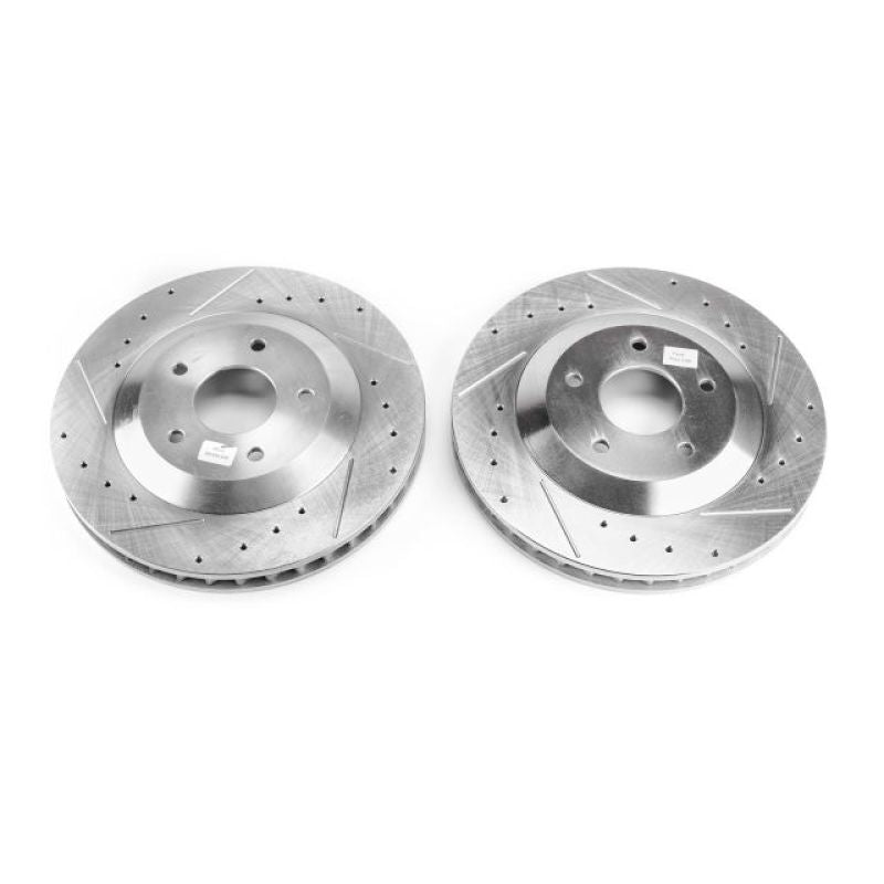 Power Stop 2004 Cadillac XLR Front Evolution Drilled &amp; Slotted Rotors - Pair