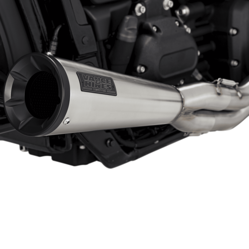 Vance &amp; Hines HD Softail Fat Bob 18-22 Upsweep SS 2-1 PCX Full System Exhaust