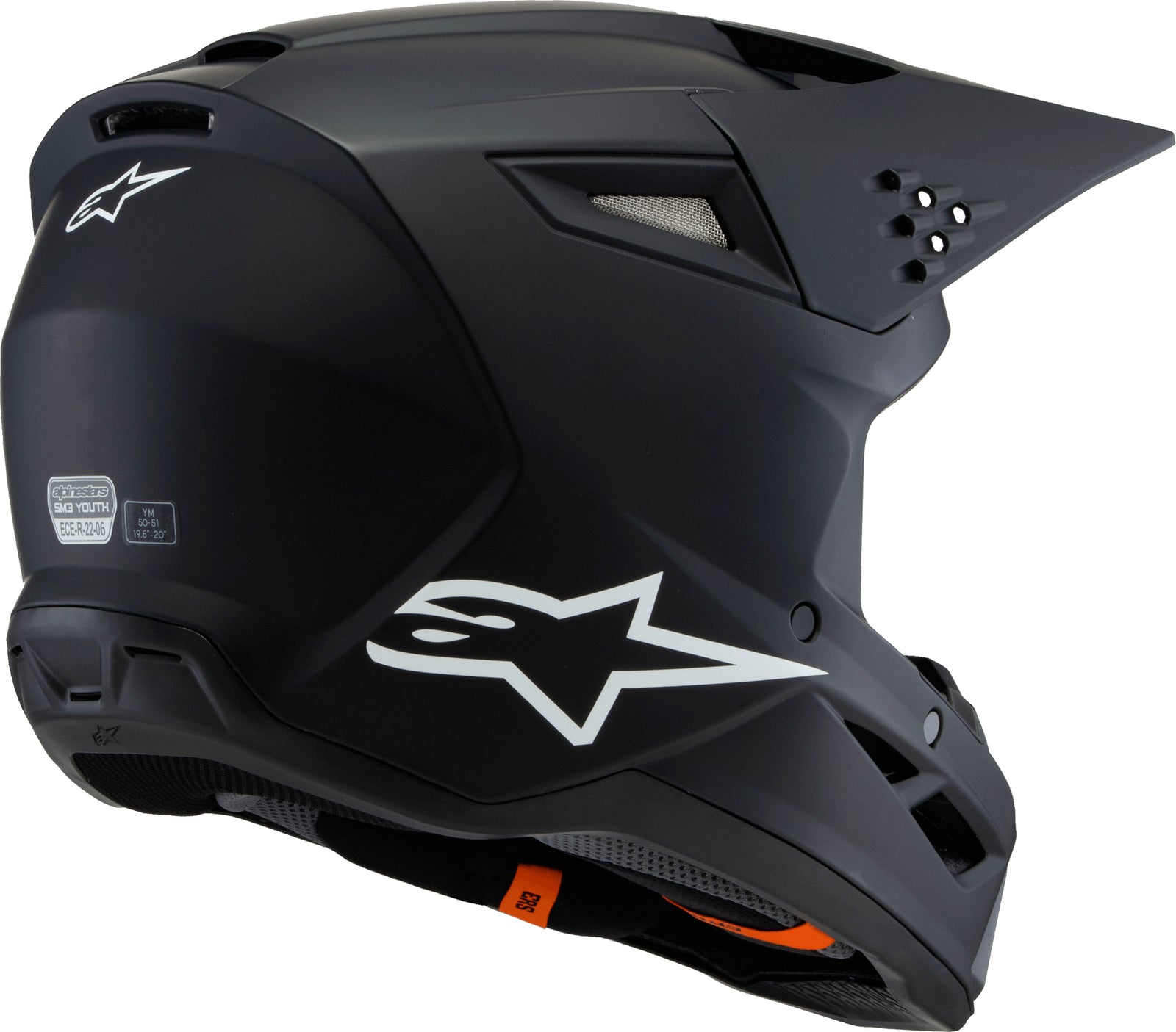 Sm3 Youth Solid Helmet Black Matte Yl