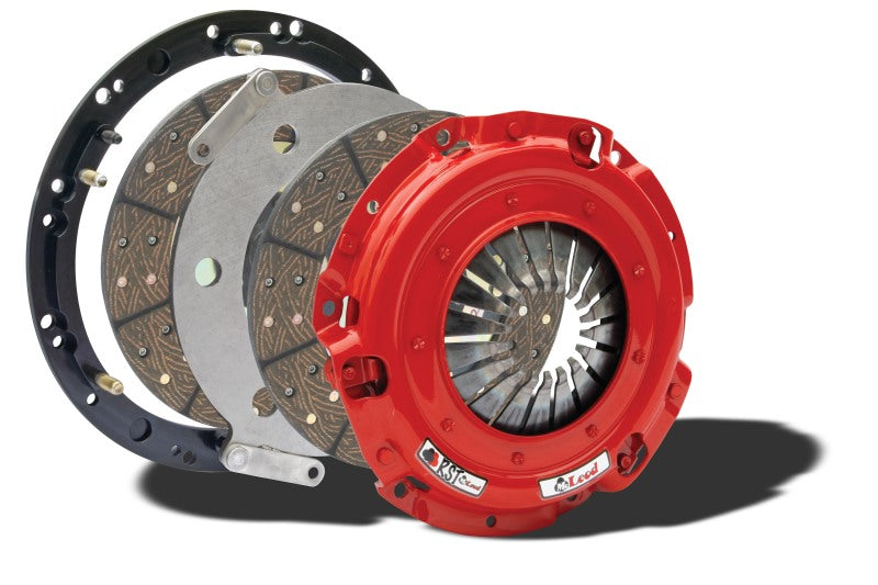 McLeod RST Twin Clutch Ford EcoBoost Mustang Sprung Hub 1 X 23 Metric Spline w/ Aluminum Flywheel