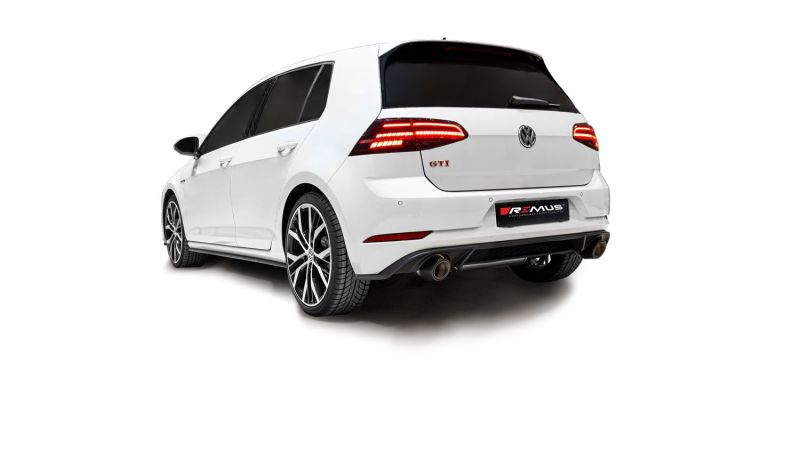 Remus 2018 Volkswagen GTI Mk VII (Facelift) 2.0L TSI Axle Back Exhaust (Tail Pipes &amp; Conn Tube Req)