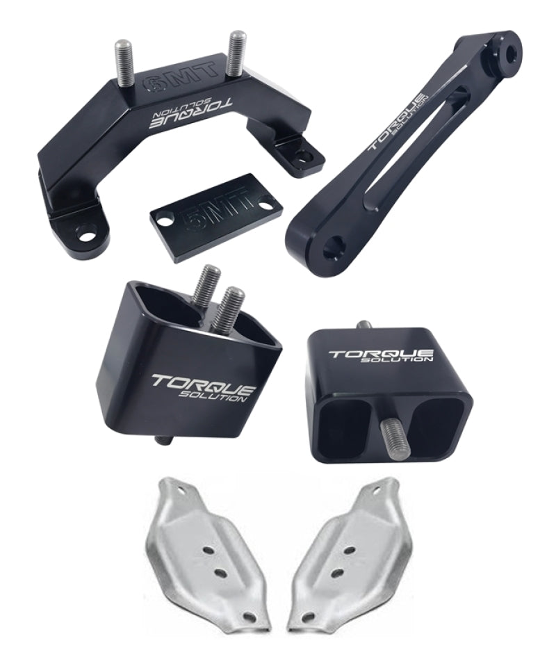 Torque Solution Engine &amp; Transmission Mount Kit w/ Mount Plates 02-14 Subaru WRX / 04+ Subaru STI