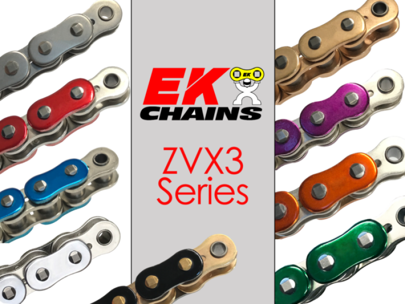 Vortex Racing EK 520 ZVX3 Rivet Master Link- Metallic Blue
