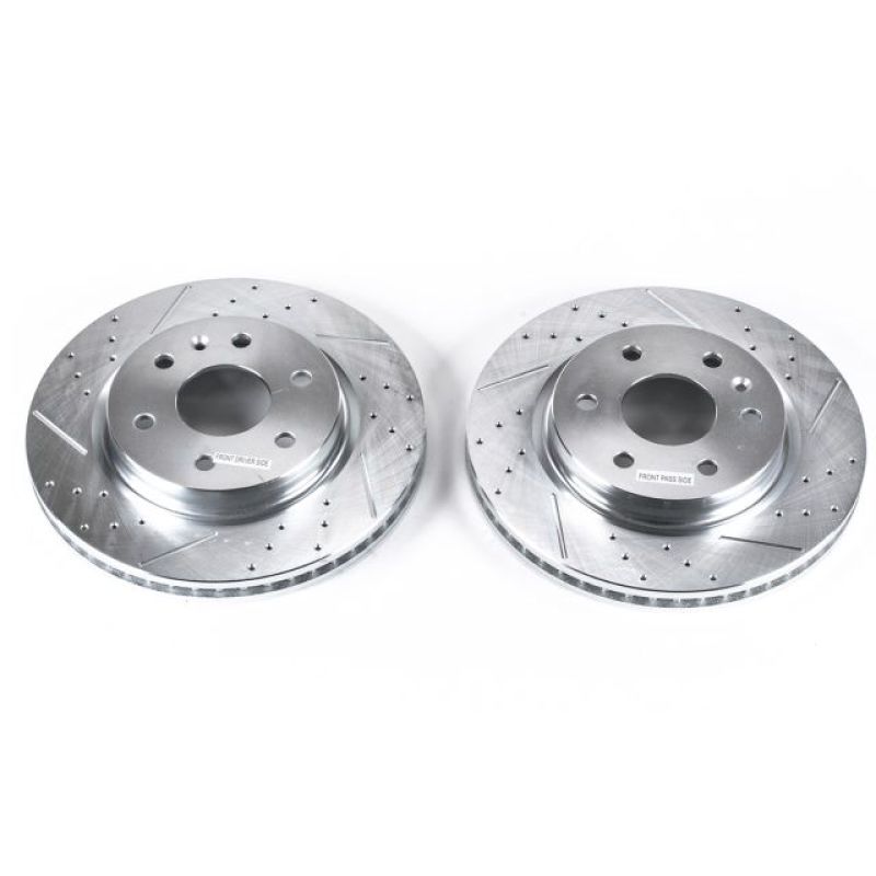 Power Stop 08-17 Buick Enclave Front Evolution Drilled &amp; Slotted Rotors - Pair