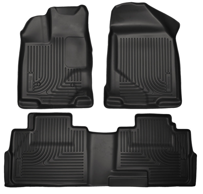 Husky Liners 07-13 Ford Edge / 07-13 Lincoln MKX Weatherbeater Black Front &amp; 2nd Seat Floor Liners