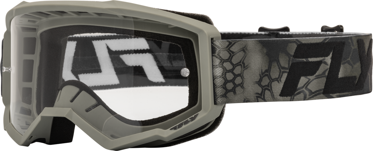 Youth Focus Se Kryptek Goggle Moss Grey/Black W/ Clear Lens