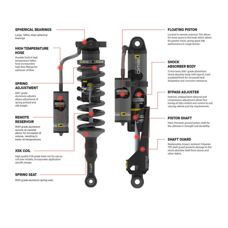 ARB OME 2024+ Toyota Tacoma Front Left Coilover