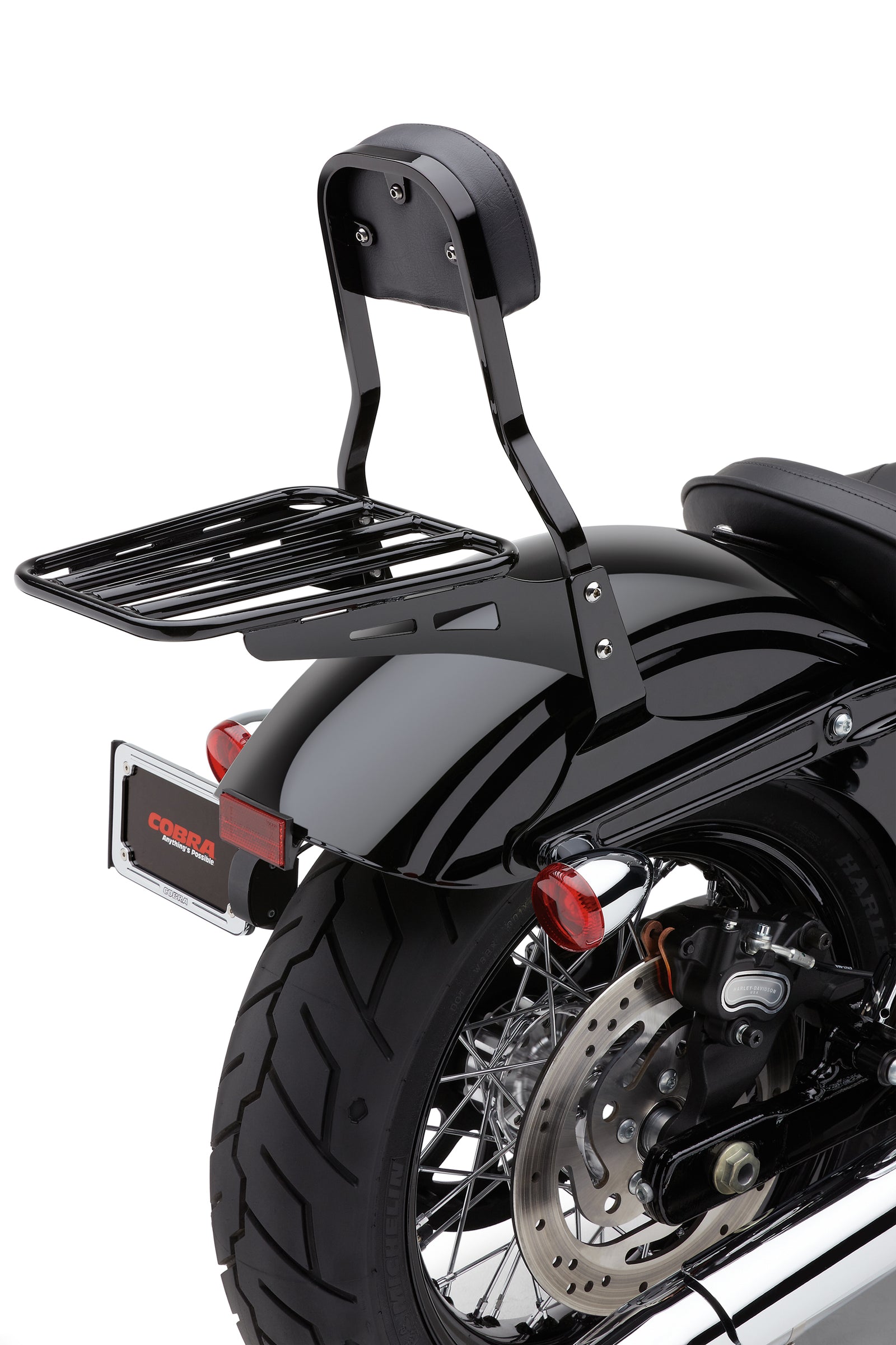 Sissy Bar Luggage Rack Tube Black Hon Yam