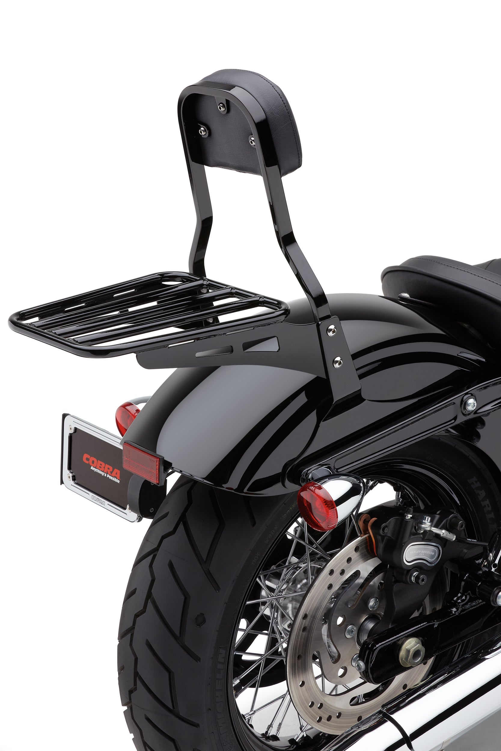 Sissy Bar Luggage Rack Tube Black Hon Yam