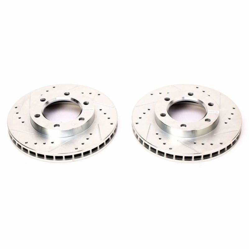 Power Stop 71-74 Chevrolet Blazer Front Evolution Drilled &amp; Slotted Rotors - Pair