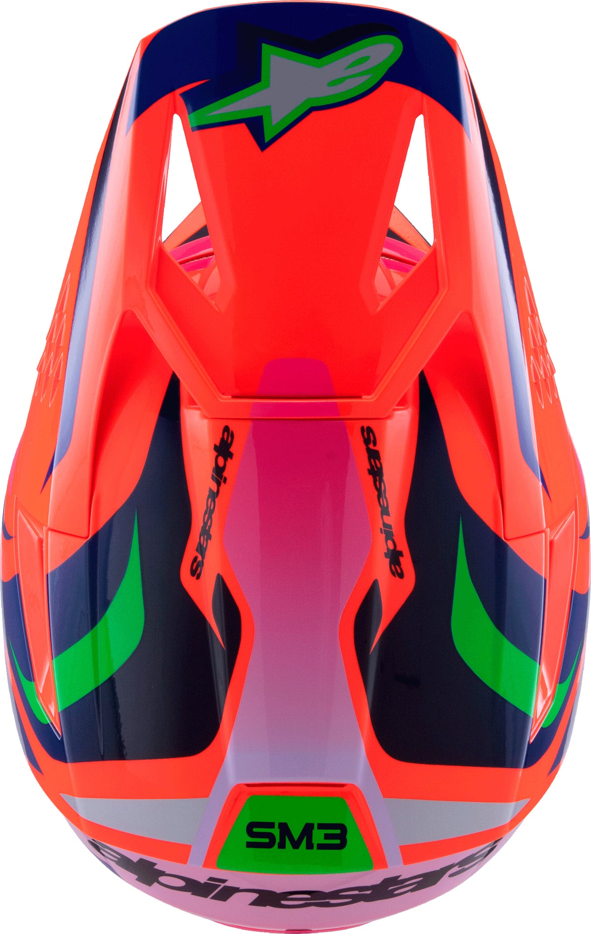 Sm3 Youth Deegan Helmet Orng Flo/Prpl/Pnk Fluo Ym