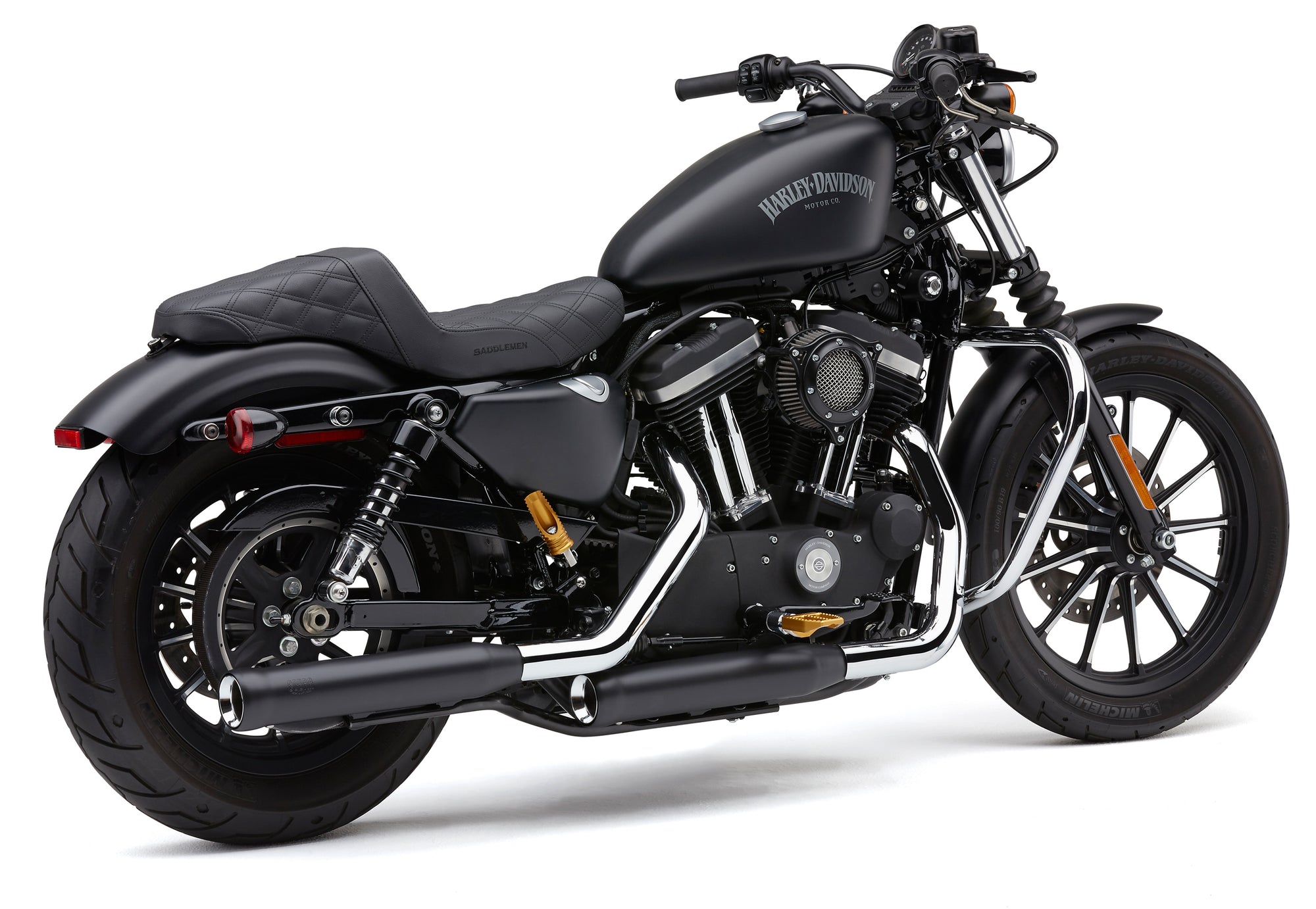 3" Nh Series Slip Ons Black Sportster 14 22