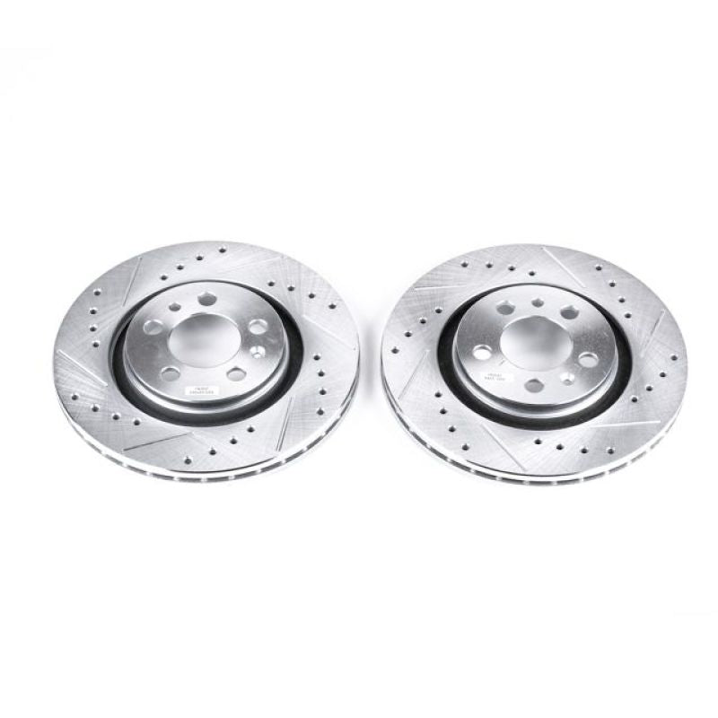 Power Stop 98-06 Volkswagen Beetle Front Evolution Drilled &amp; Slotted Rotors - Pair