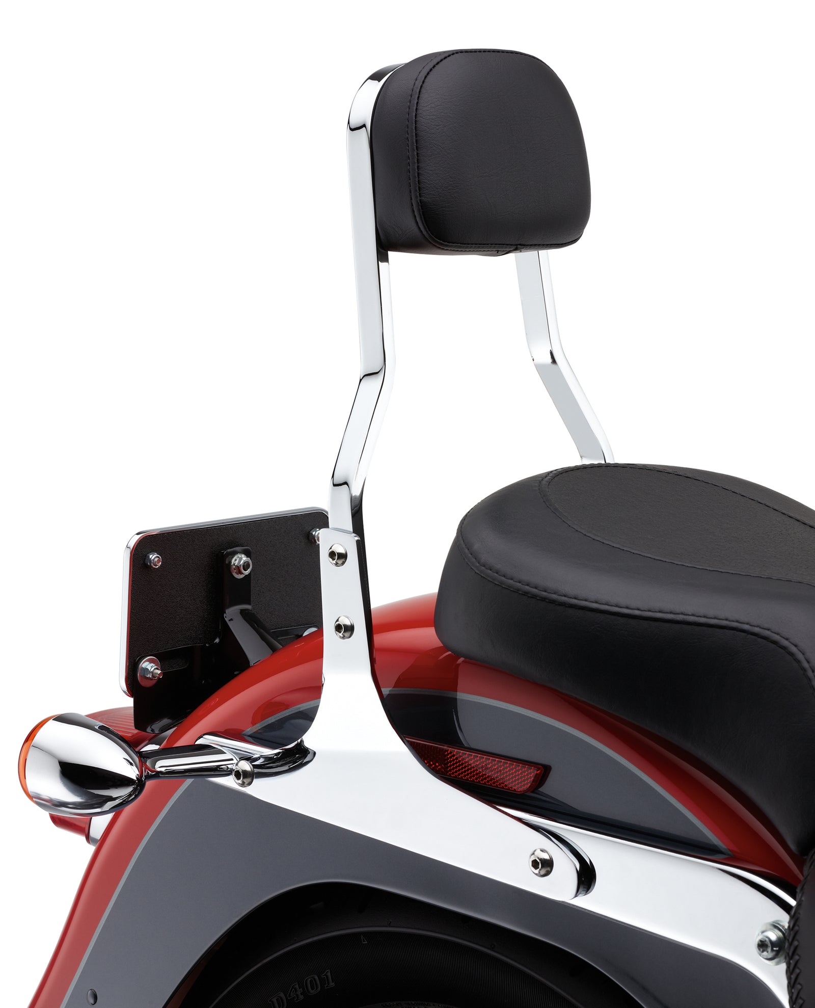 Short Sissy Bar Chrome Flst 07 17