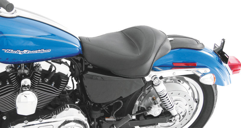 Mustang 04-21 Harley Sportster 4.5 GAL Standard Touring Solo Seat - Black