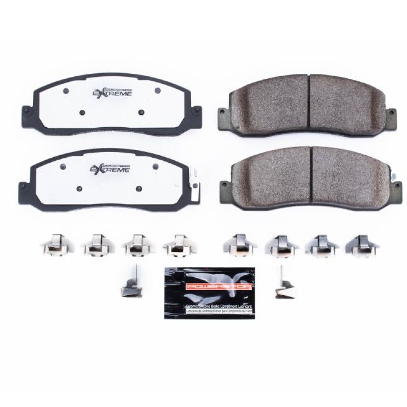 Power Stop 08-11 Ford F-250 Super Duty Front Z36 Truck &amp; Tow Brake Pads w/Hardware