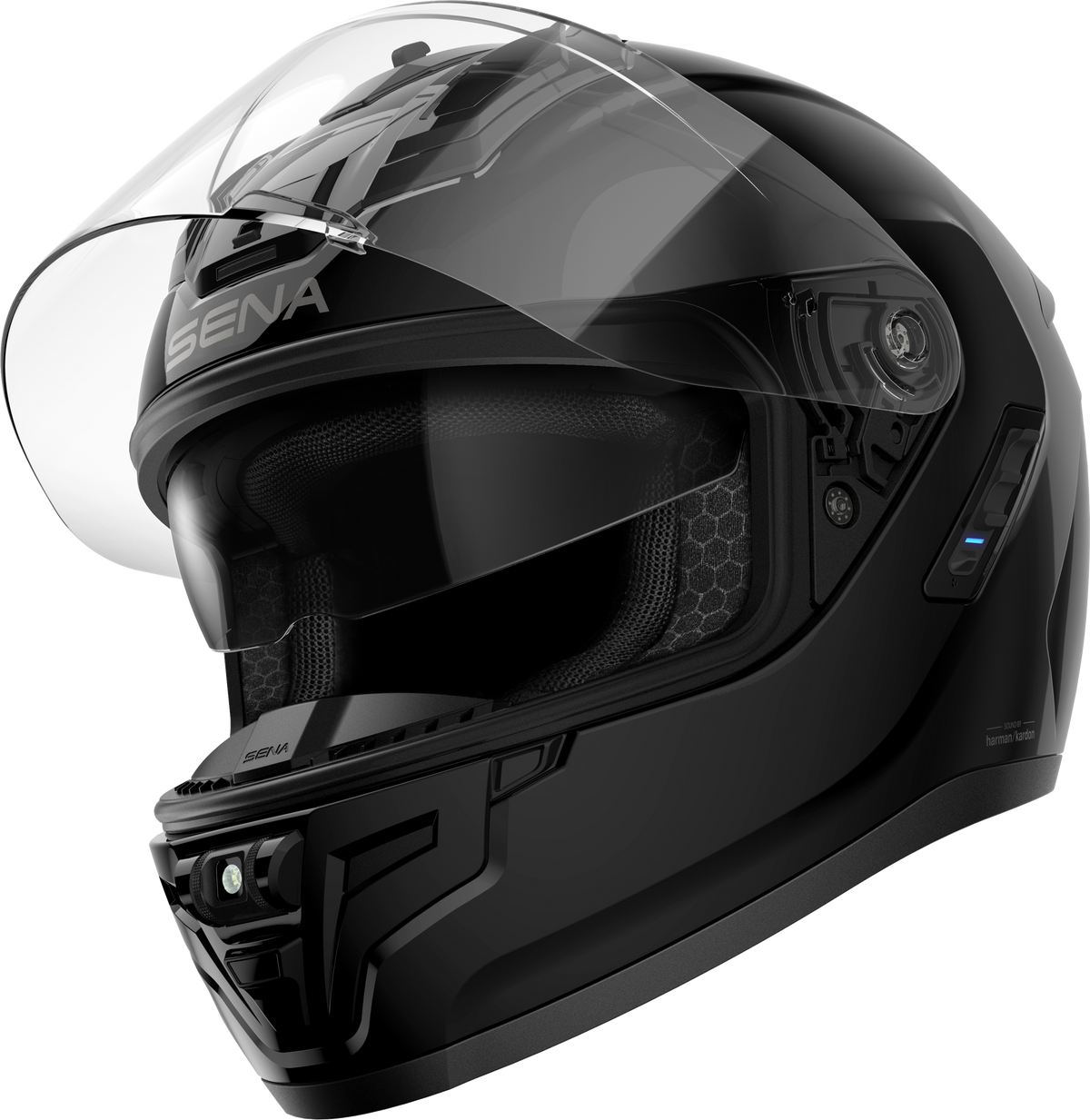 Phantom Ff Mesh Com Helmet Glossy Black Sm
