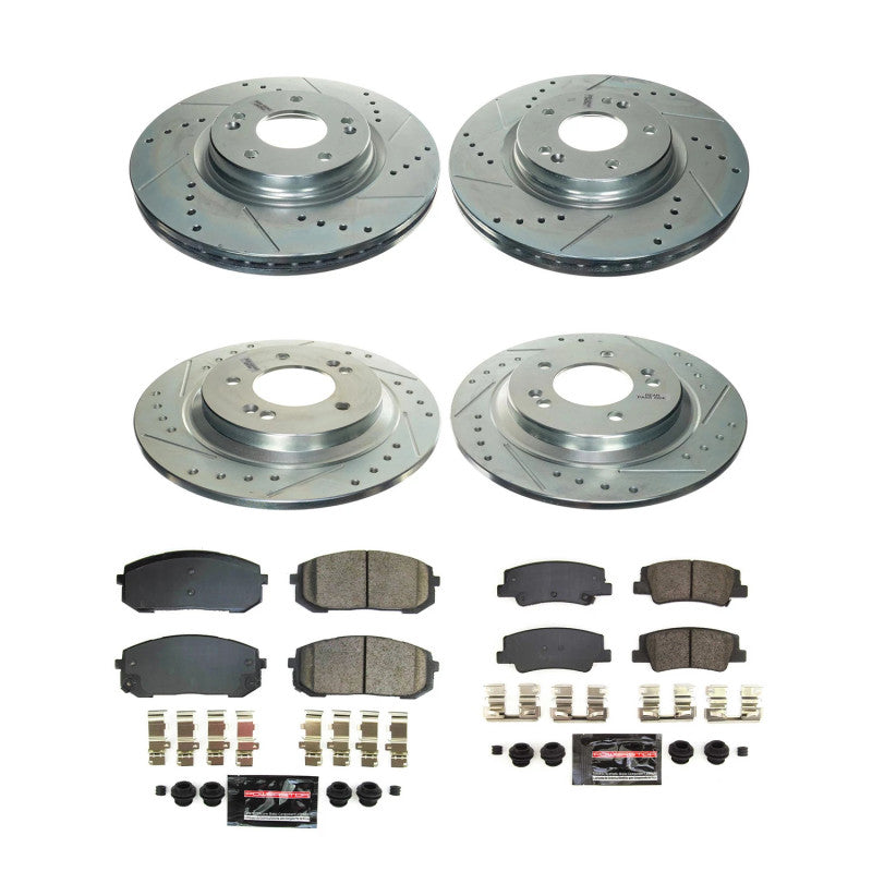 Power Stop 20-22 Hyundai Sonata Front &amp; Rear Z23 Evolution Brake Kit