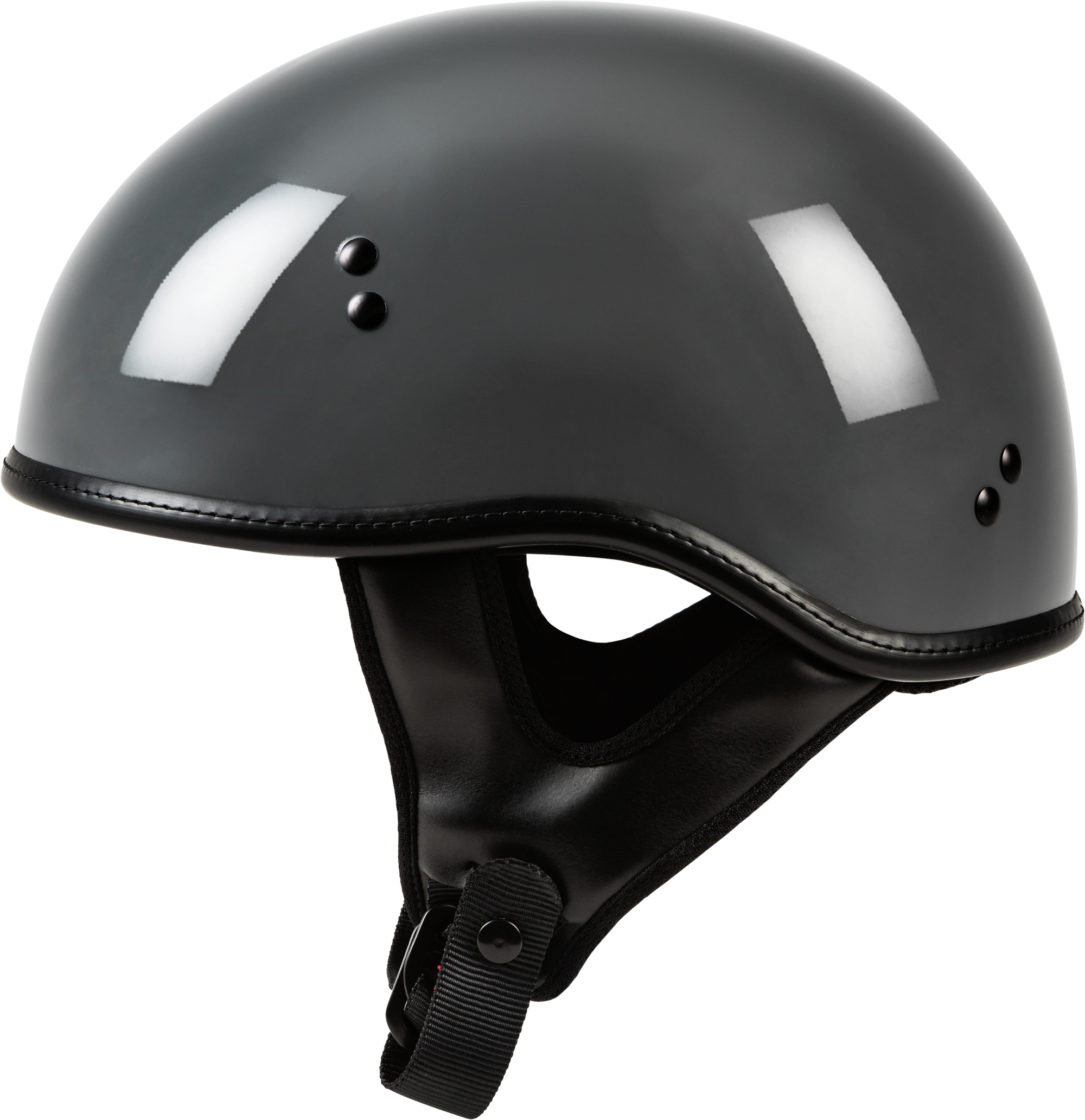 .357 Solid Half Helmet Grey Xl
