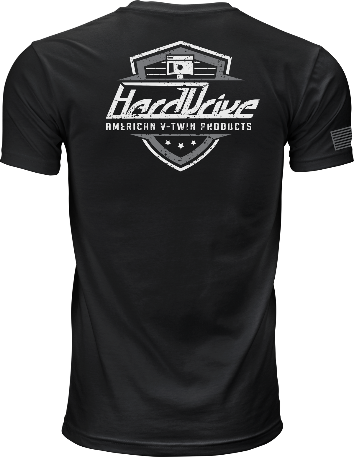 Harddrive Shield Tee Black/White 3x