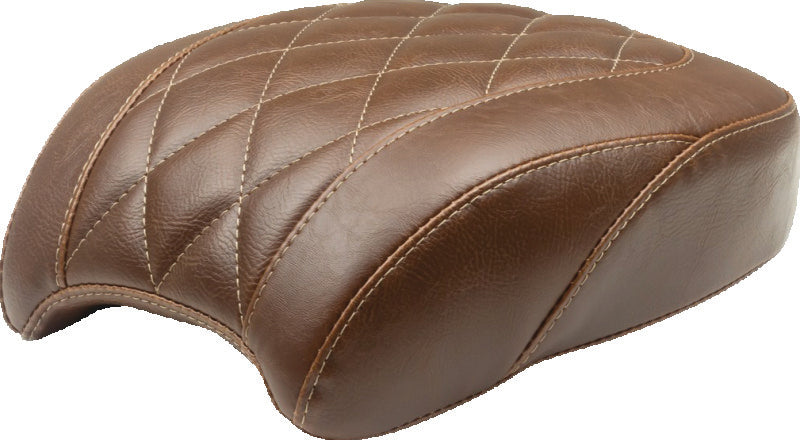 Mustang 18-21 Harley Heritage Classic, Deluxe Wide Tripper Passenger Seat Diamond Stitch - Brown