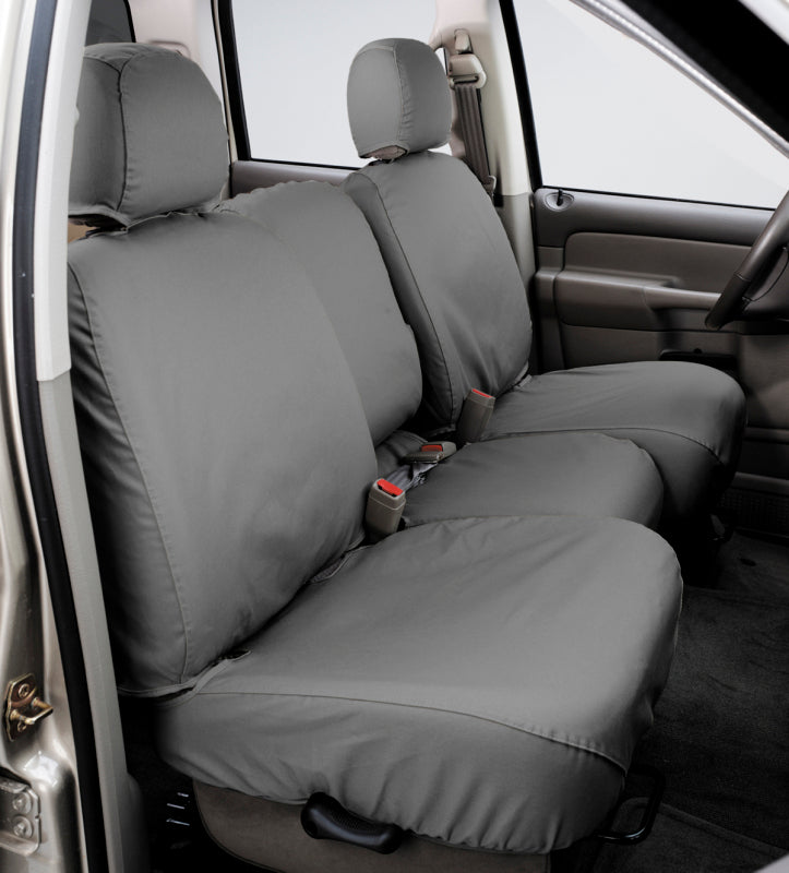 Covercraft 19-24 Chevrolet Silverado Polycotton SeatSaver Custom Front Row Seat Covers - Grey