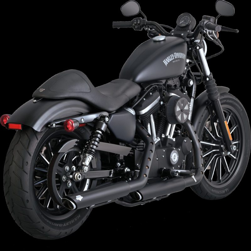 Vance &amp; Hines HD Sportster 14-22 Twin Slash 3In PCX Slip-On Exhaust