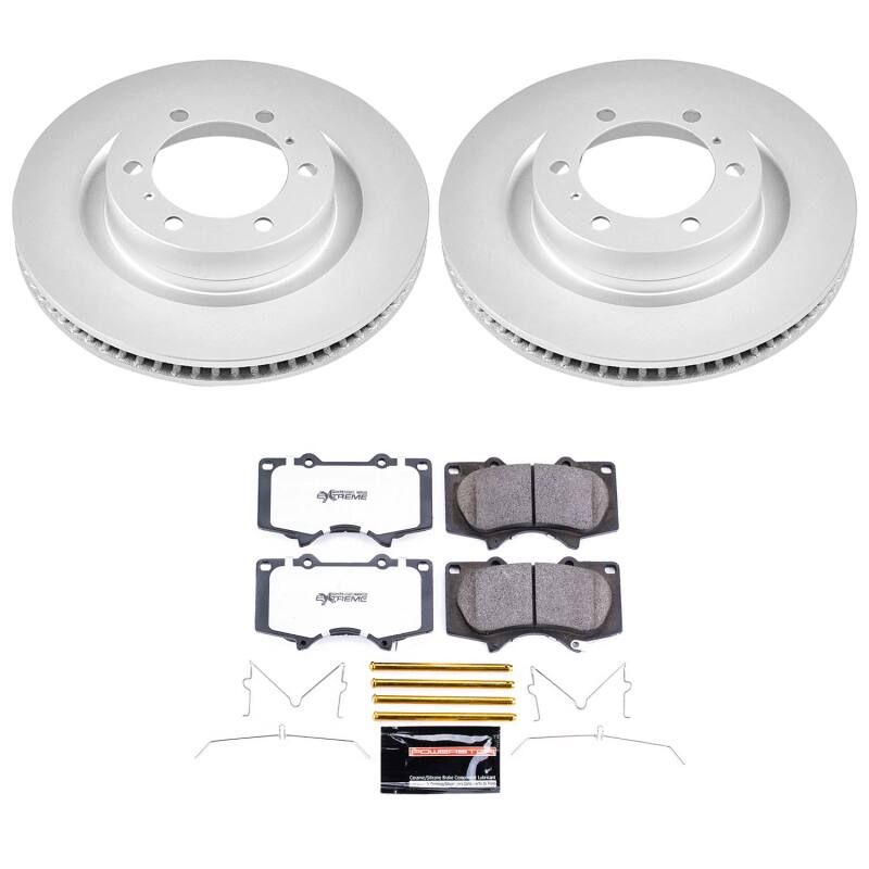 Power Stop 10-23 Lexus GX460 Front Z36 Coated Truck &amp; Tow Brake Kit