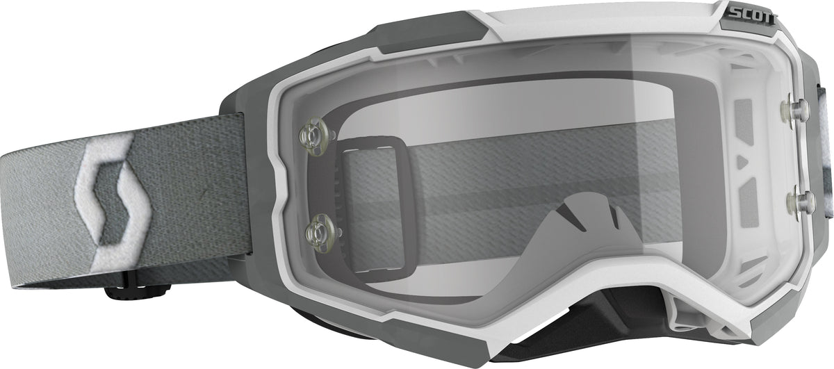 Fury Goggle White/Grey Clear Works Lens