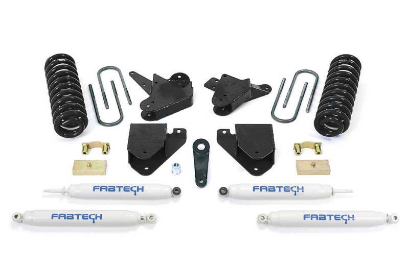 Fabtech 05-07 Ford F250 2WD V10 &amp; Diesel 6in Basic Sys w/Perf Shks