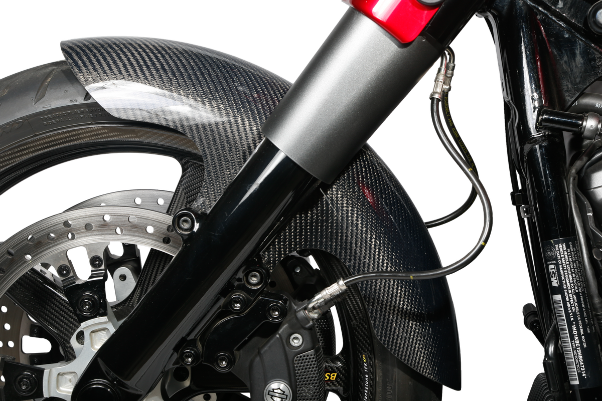 Carbon Fiber Shorty Fender Front 21" Flh 14 22