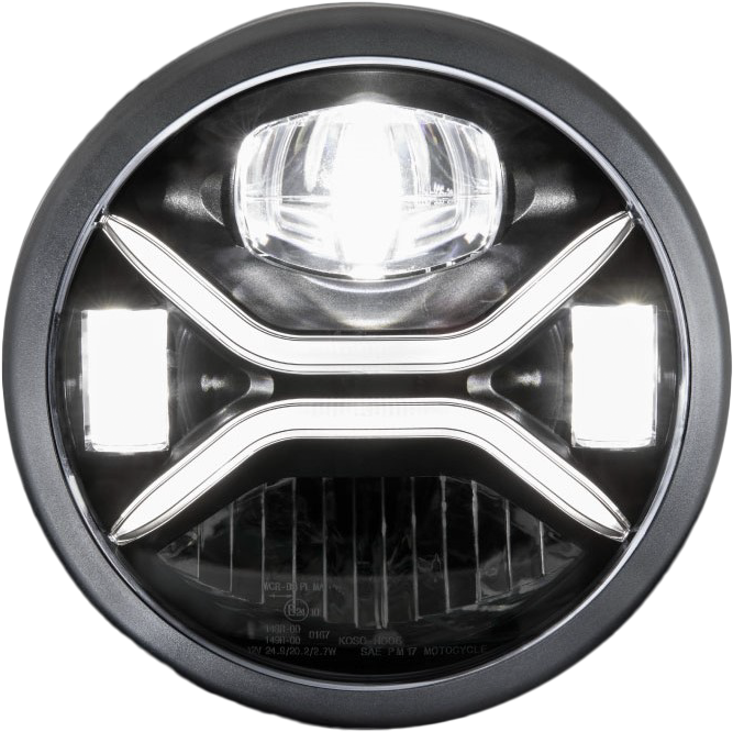 7" Zenith Led Headligh H4 Plug