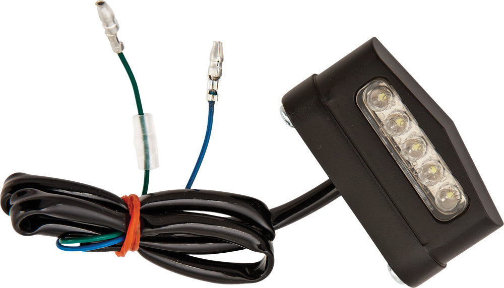 3d License Plate Light 5 Led Light Black