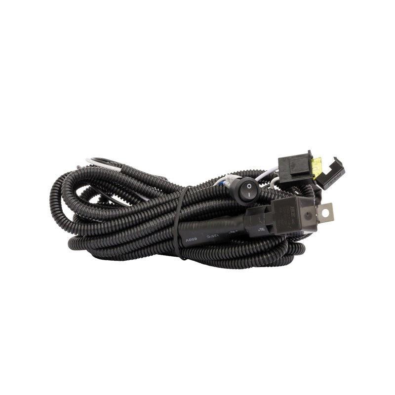 Westin 11ft Length 12 Ga Incl 30 Amp Fuse w/ Loom &amp; Single Connector LED Wiring Harness - Black