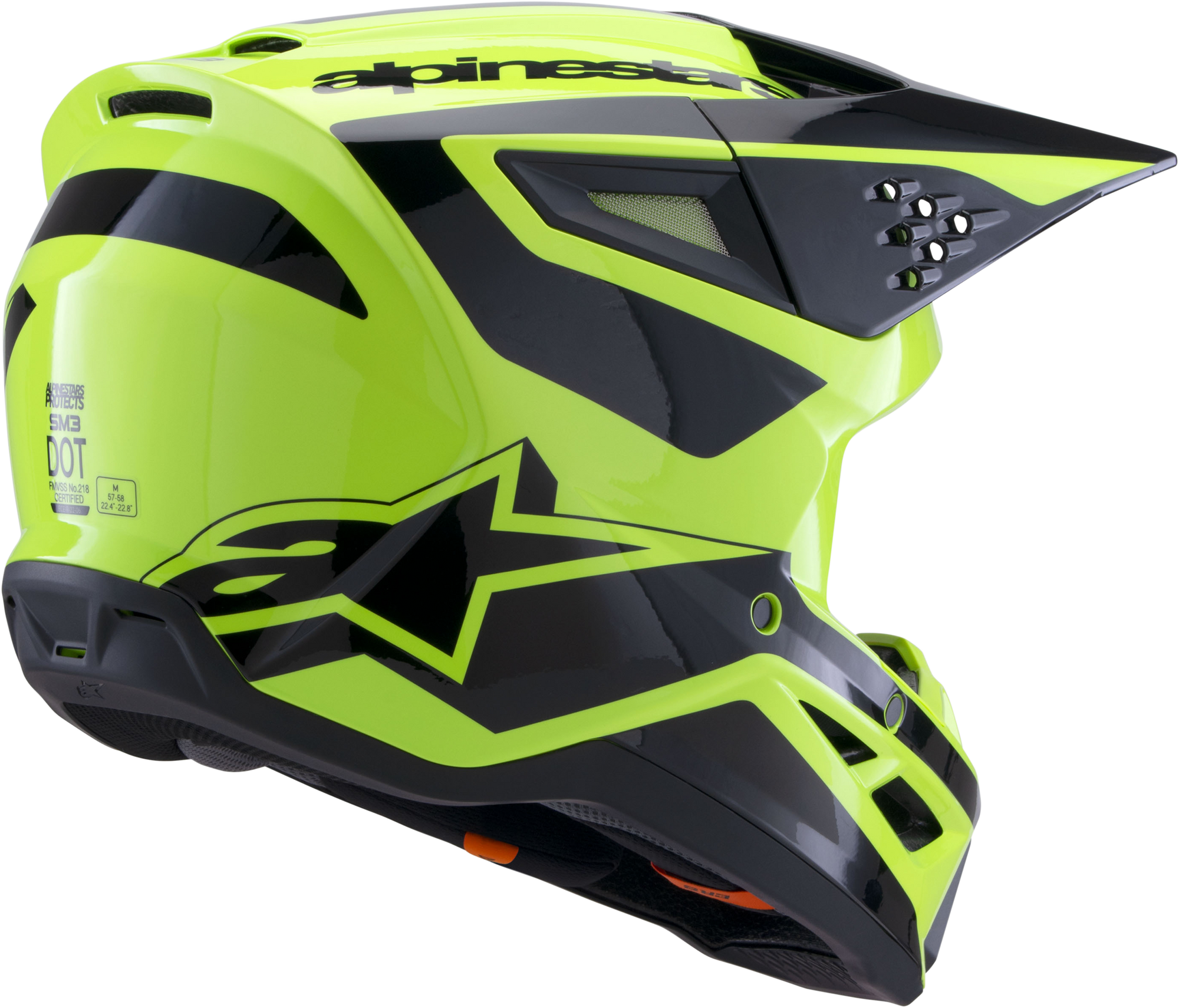 Sm3 Heat Helmet Yellow Fluo/Black Glossy Sm