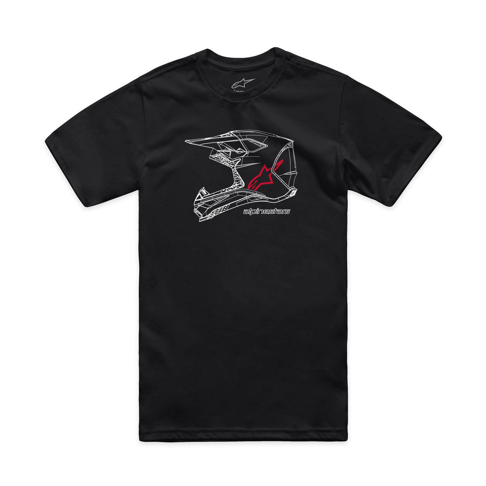 Mx Helmet Csf Tee Black Lg