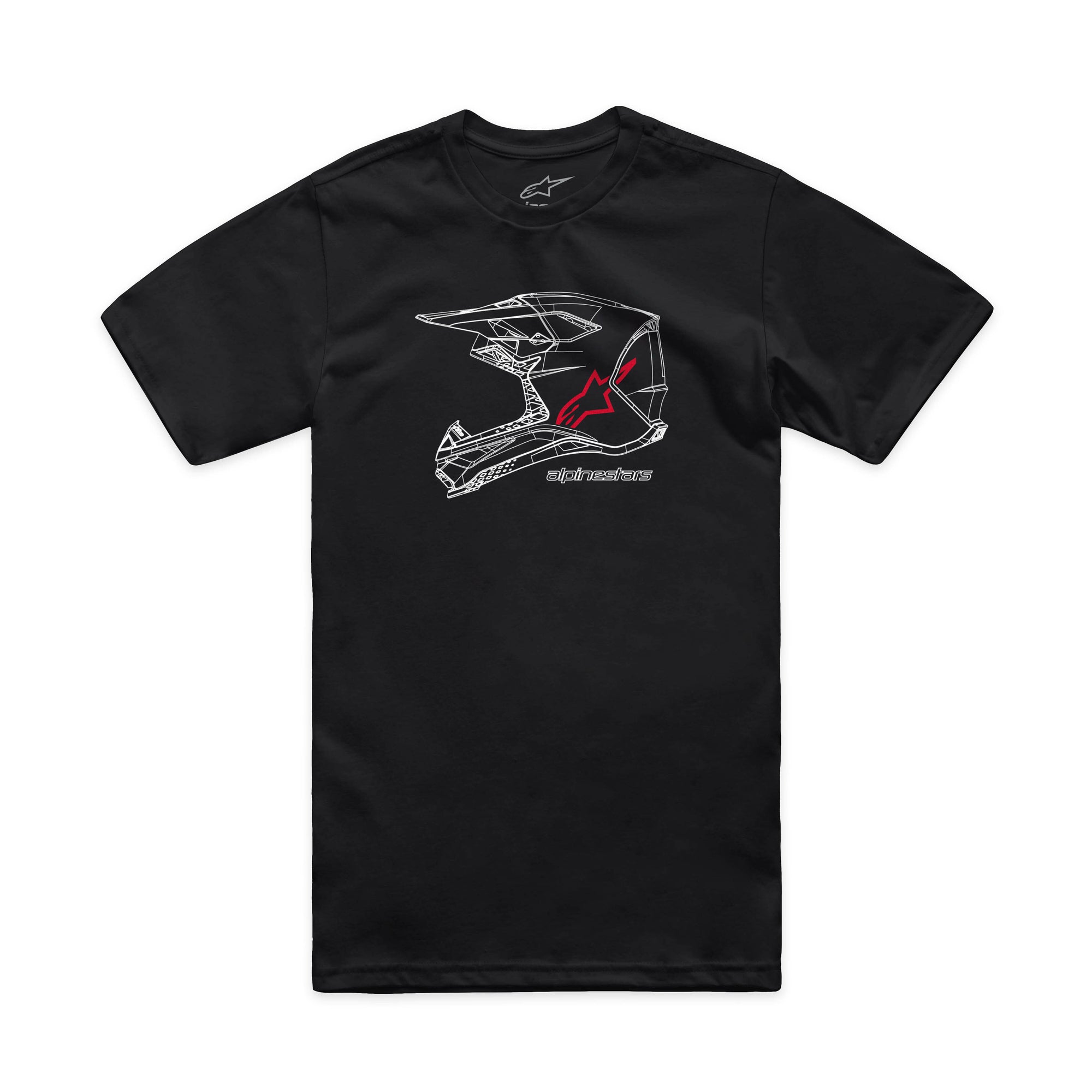 Mx Helmet Csf Tee Black Lg