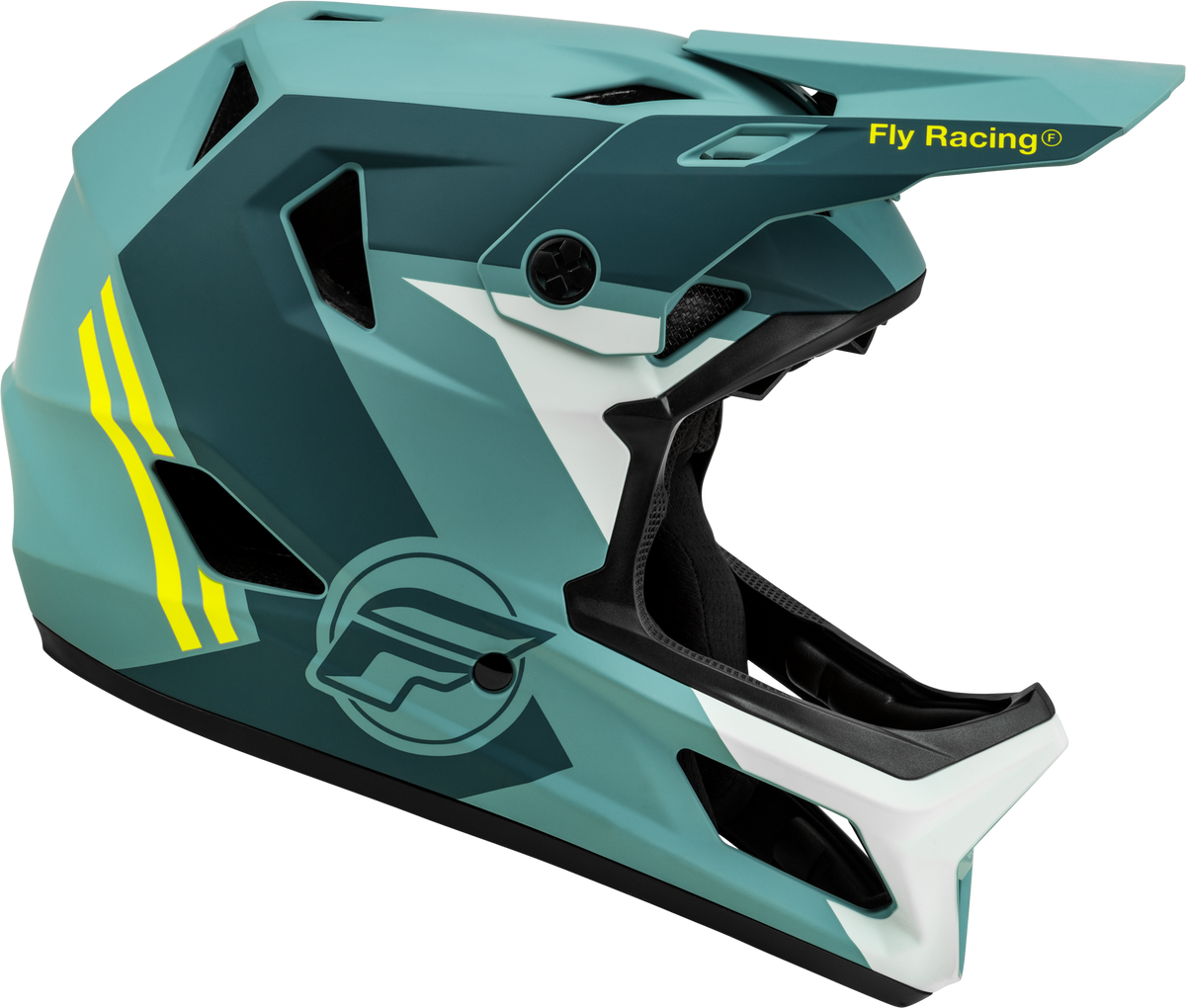 Rayce Bicycle Helmet Matte Blue Stone/Hi Vis Sm