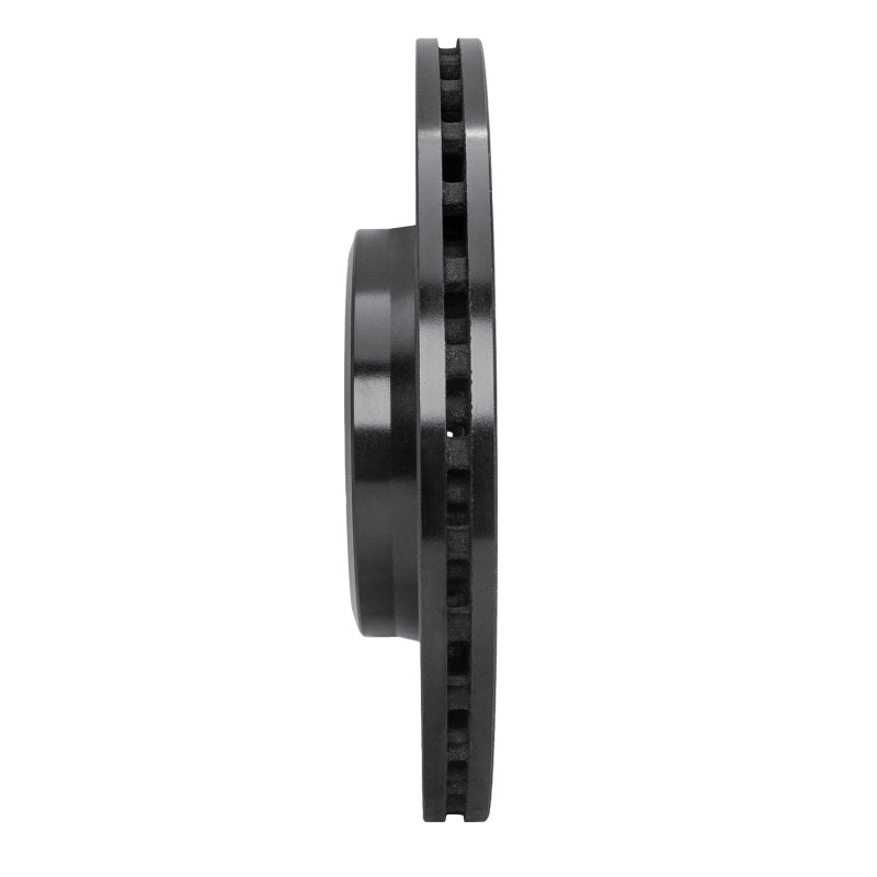 R1 08-25 Audi A4 Quattro Front Right Drilled & Slotted Black Brake Rotor