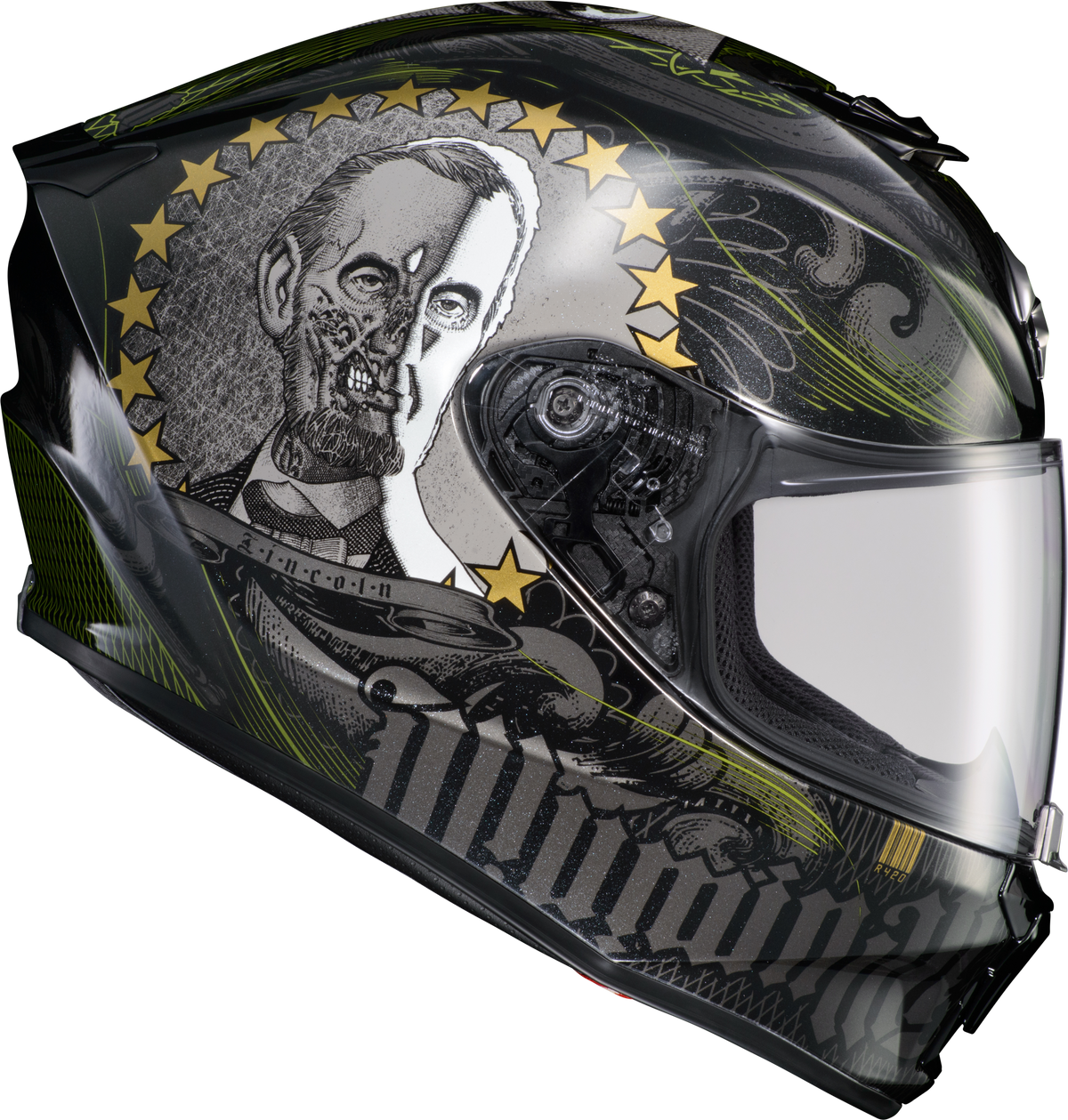Exo R420 Full Face Helmet Illuminati 2 Black 3x
