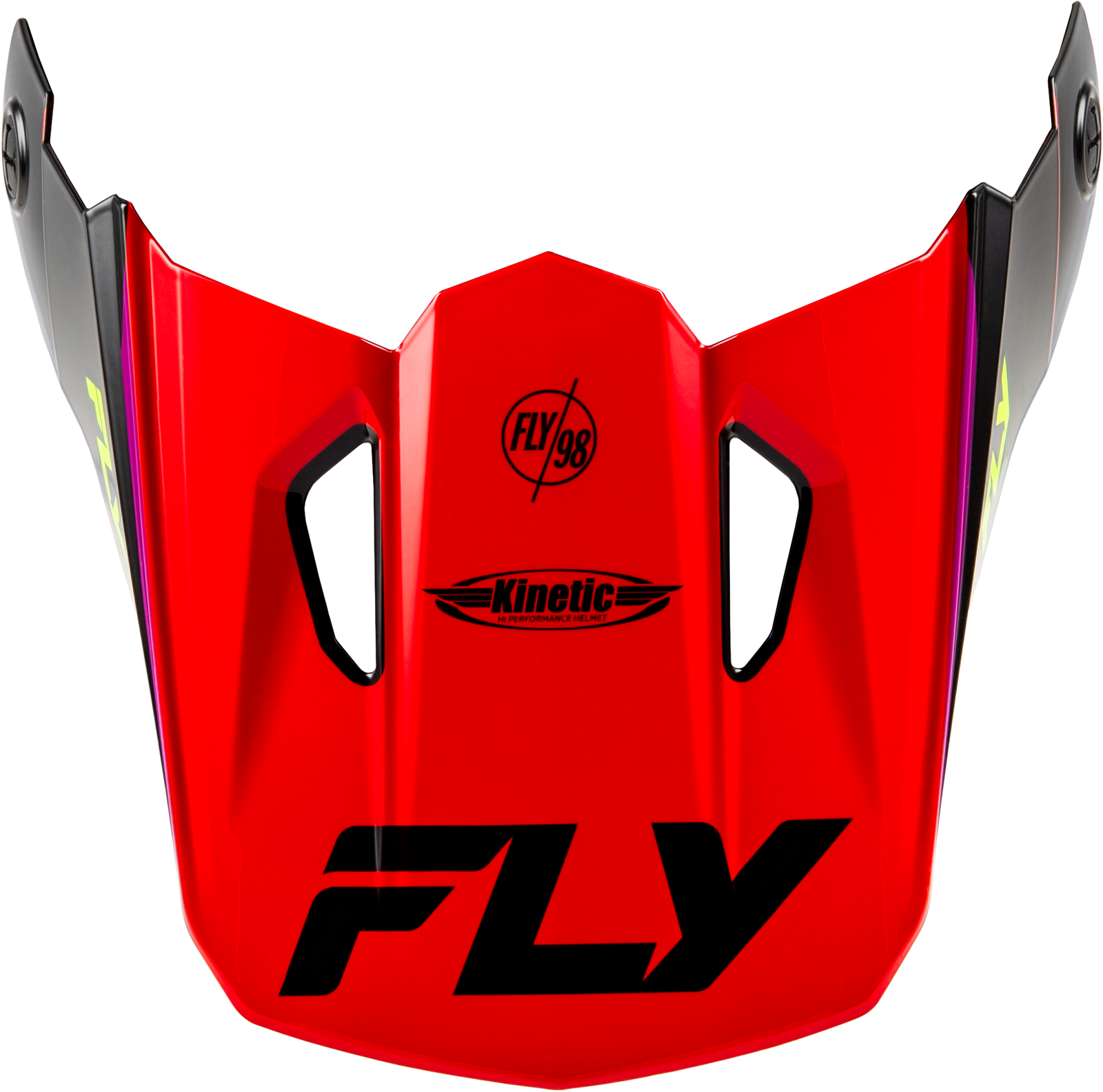 Kinetic Rally Helmet Visor Red/Black/White Md/Lg