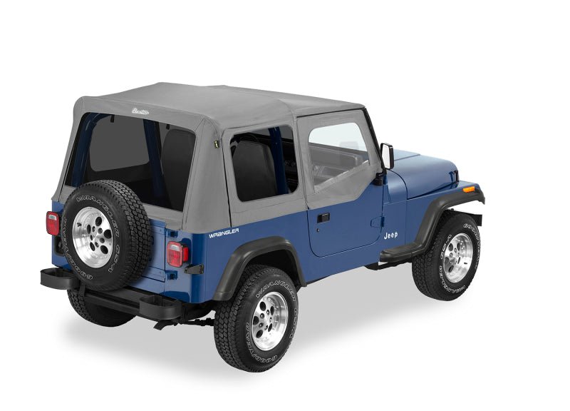 Bestop 88-95 Jeep Wrangler YJ Replace A-Top (Charcoal / Gray Tinted Windows Door Skins Included)