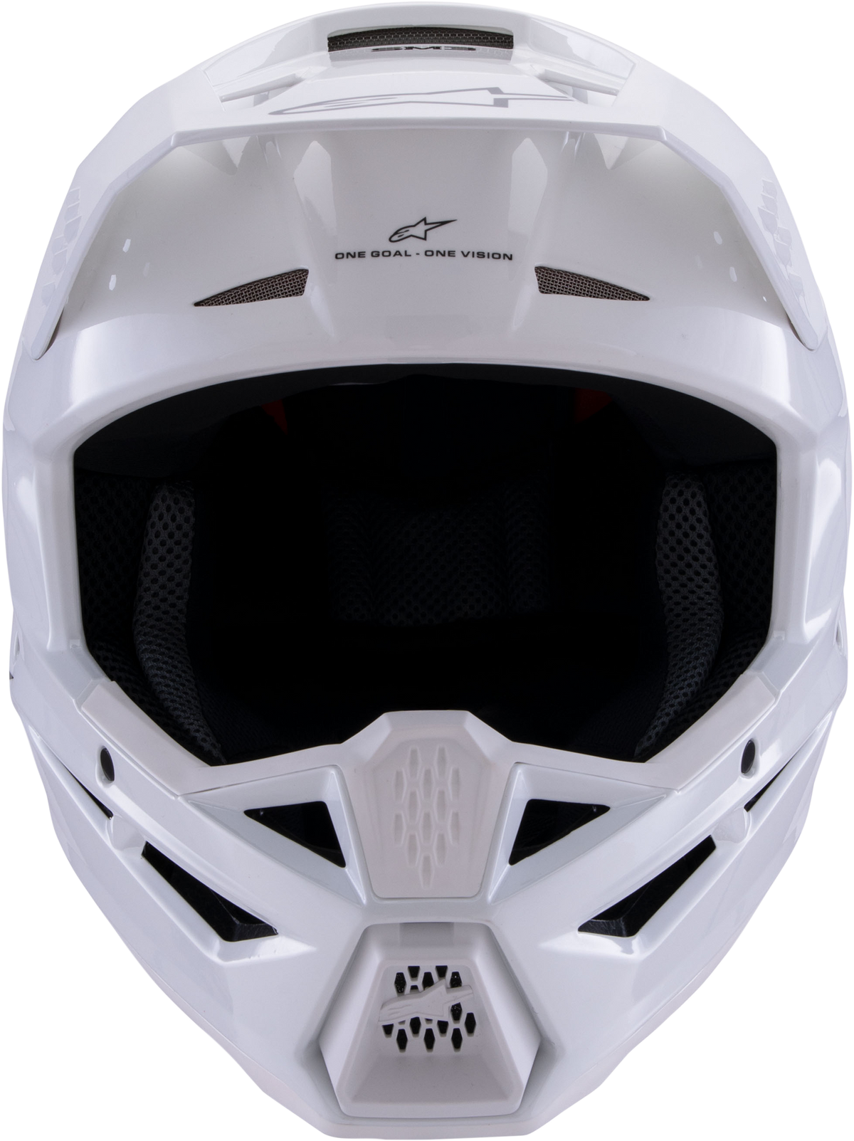 Sm3 Solid Helmet White Glossy Xl