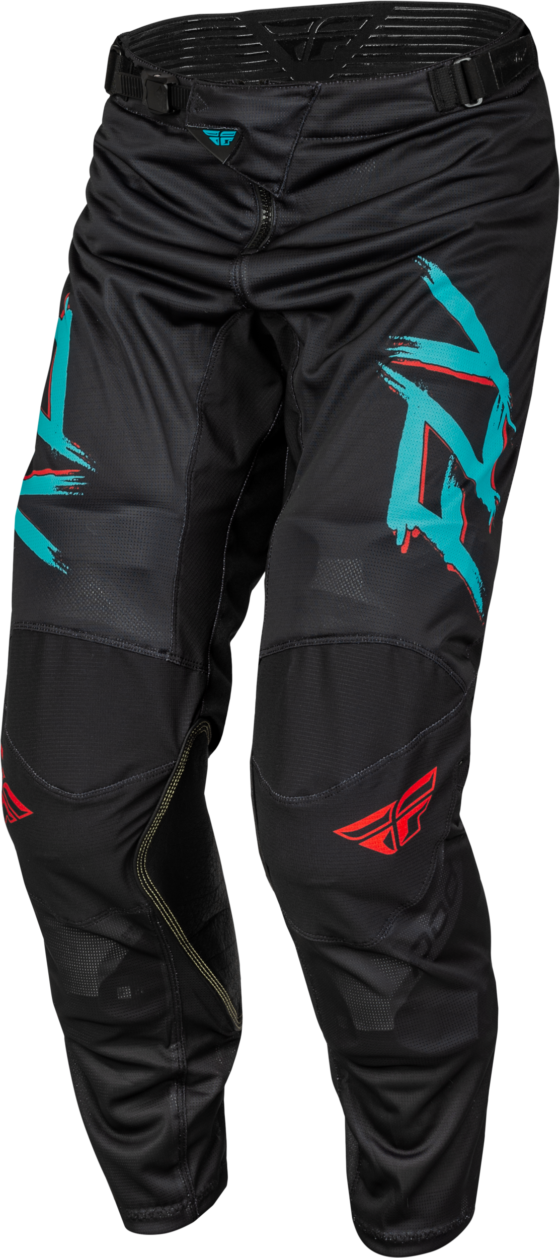 Kinetic Mesh Rave Pants Red/Black/Mint Sz 30