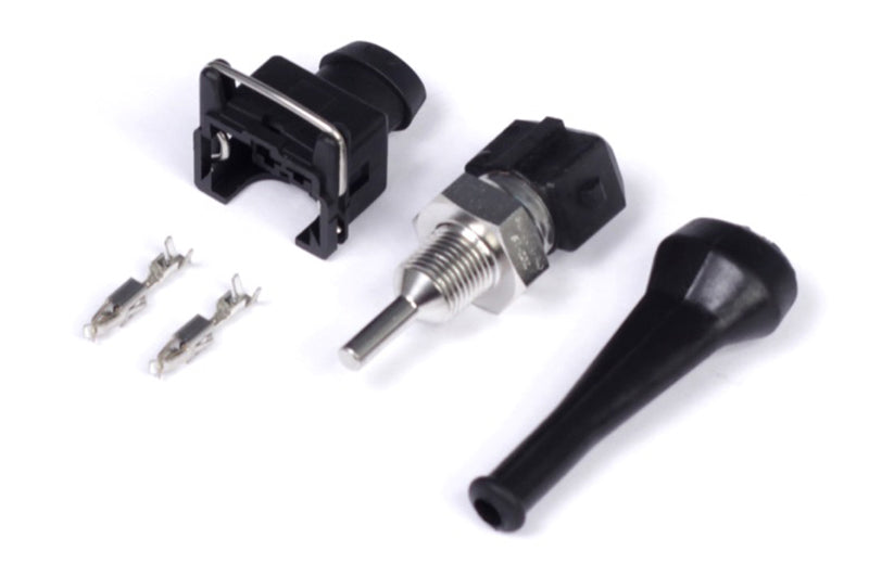 Haltech Oil Temperature Sensor High Range 150 Deg C 1/8 NPT Thread w/Bosch EV1 Plug &amp; Pins